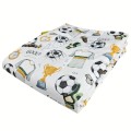 Pikowana kołdra sensoryczna Futbol z mikrokulkami szklanymi