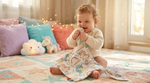 Przytulak z uszami 30x30cm - Sensoryka