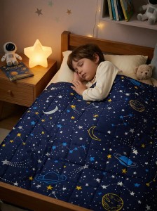 Gwiazdy - Bawełna - Kołdra Sensoryczna