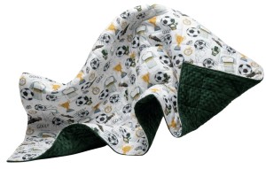 Koc Sensoryczny - Futbol - Bawełna + Minky 