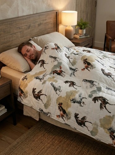 Kołdra Obciążeniowa konie(2).jpg