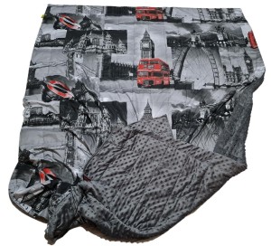 Londyn - Bawełna + Minky - Kołderka Obciążeniowa