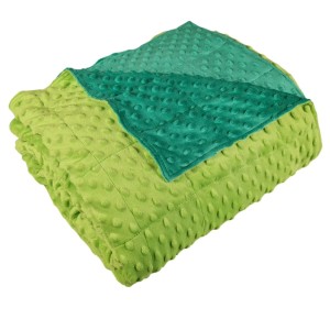 Lemon + Zielony - Minky + Minky - Kołderka Obciążeniowa