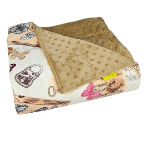 Love - Bawełna + Minky - Kołdra Sensoryczna